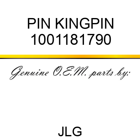 PIN KINGPIN 1001181790