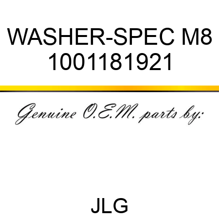 WASHER-SPEC M8 1001181921