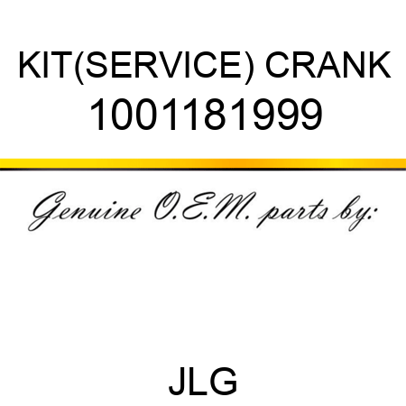 KIT(SERVICE) CRANK 1001181999