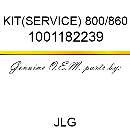 KIT(SERVICE) 800/860 1001182239