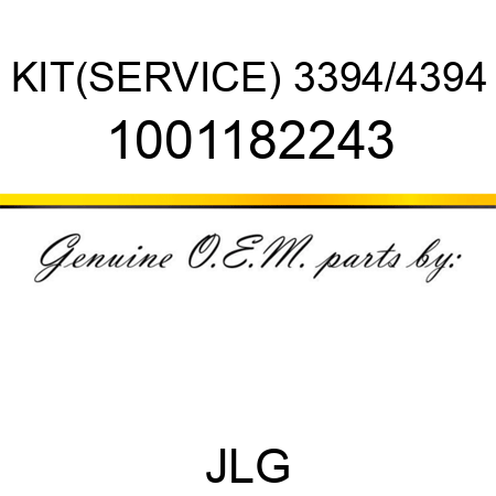 KIT(SERVICE) 3394/4394 1001182243