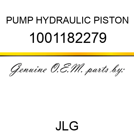 PUMP HYDRAULIC PISTON 1001182279