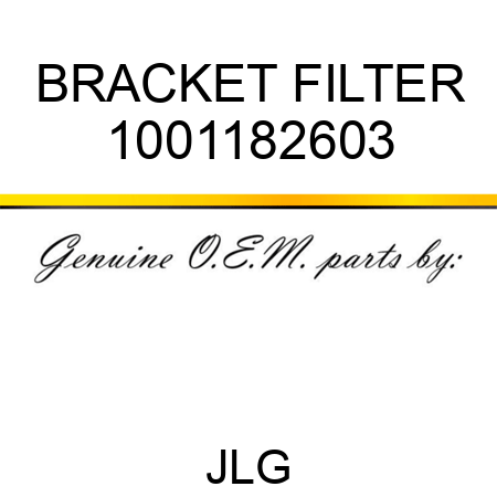 BRACKET FILTER 1001182603