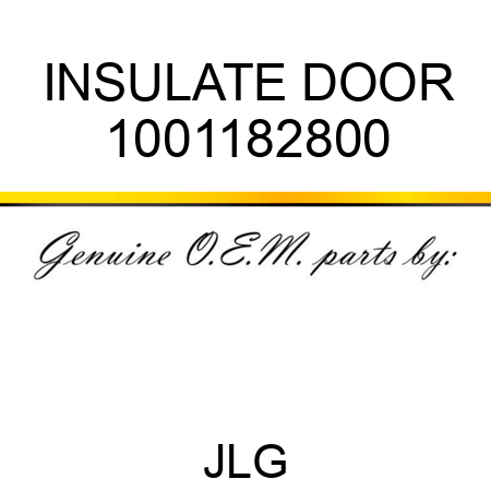 INSULATE DOOR 1001182800