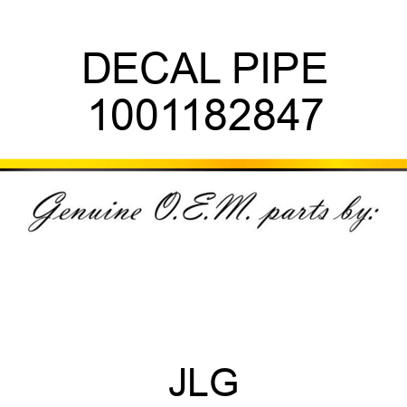 DECAL PIPE 1001182847
