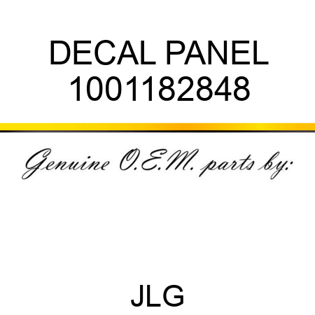 DECAL PANEL 1001182848