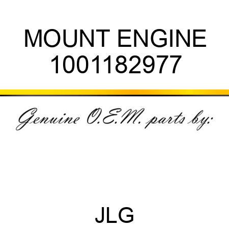 MOUNT ENGINE 1001182977