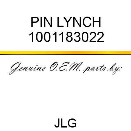 PIN LYNCH 1001183022