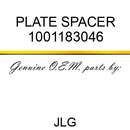 PLATE SPACER 1001183046