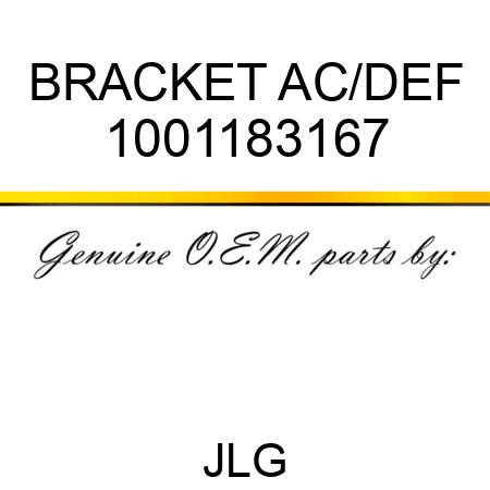 BRACKET AC/DEF 1001183167