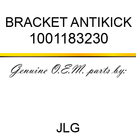 BRACKET ANTIKICK 1001183230