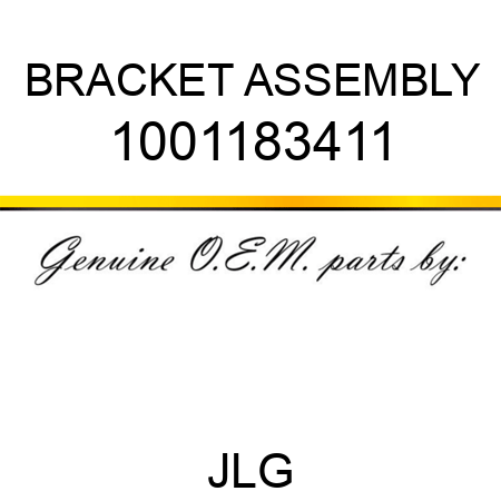 BRACKET ASSEMBLY 1001183411