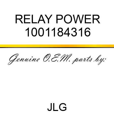 RELAY POWER 1001184316