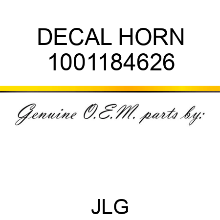 DECAL HORN 1001184626