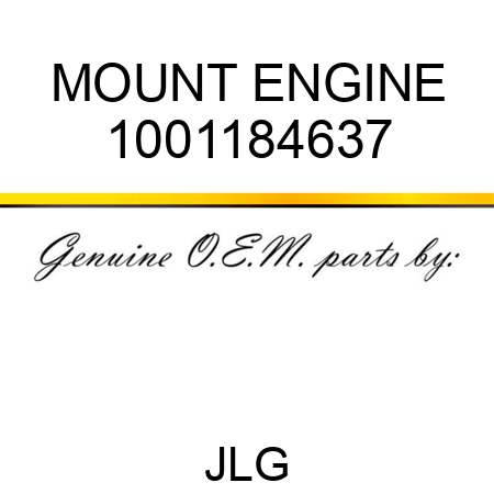 MOUNT ENGINE 1001184637