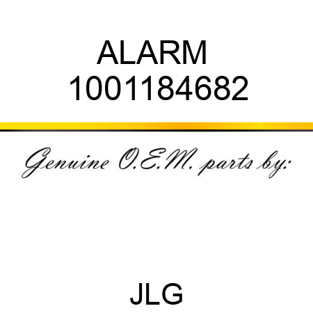 ALARM  1001184682