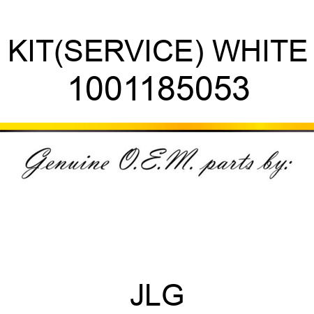 KIT(SERVICE) WHITE 1001185053