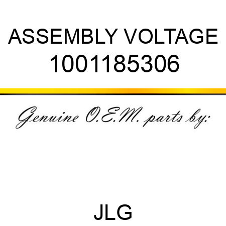 ASSEMBLY VOLTAGE 1001185306