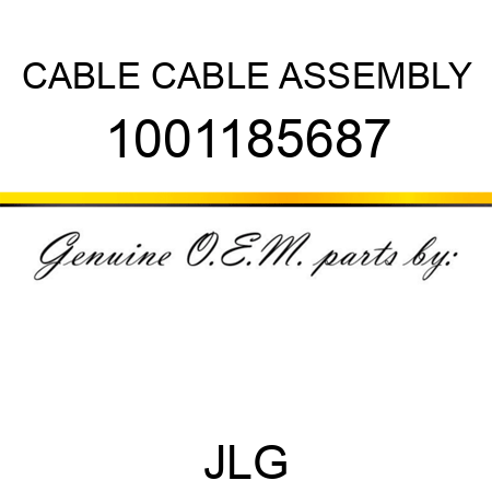 CABLE CABLE ASSEMBLY 1001185687