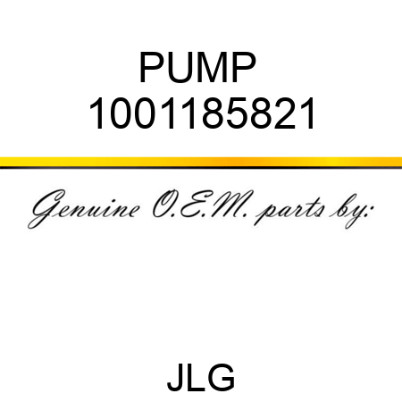 PUMP  1001185821