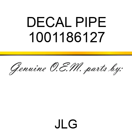 DECAL PIPE 1001186127