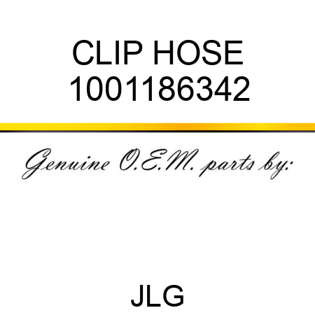 CLIP HOSE 1001186342