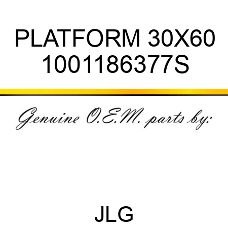 PLATFORM 30X60 1001186377S