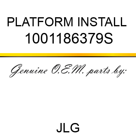 PLATFORM INSTALL  1001186379S