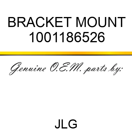 BRACKET MOUNT 1001186526