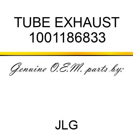 TUBE EXHAUST 1001186833