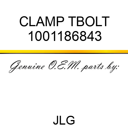 CLAMP TBOLT 1001186843