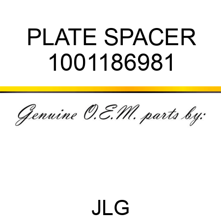 PLATE SPACER 1001186981