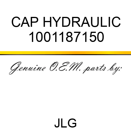 CAP HYDRAULIC 1001187150