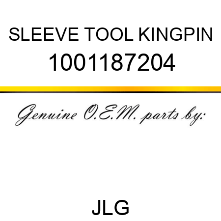 SLEEVE TOOL KINGPIN 1001187204