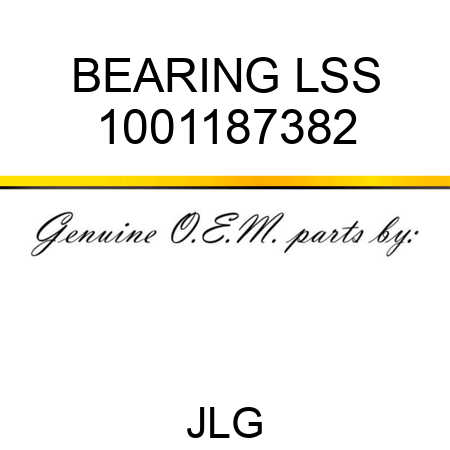 BEARING LSS 1001187382