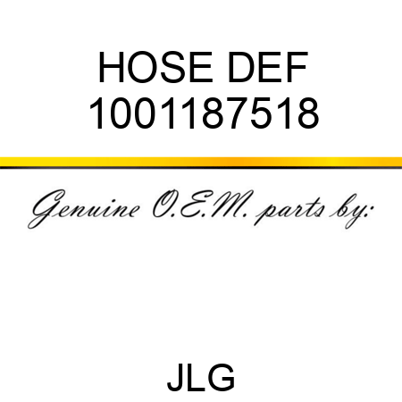 HOSE DEF 1001187518