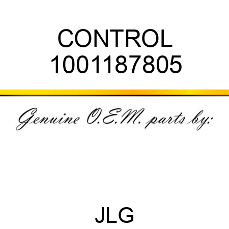 CONTROL 1001187805
