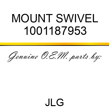MOUNT SWIVEL 1001187953