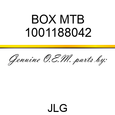 BOX MTB 1001188042