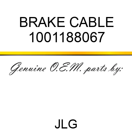 BRAKE CABLE 1001188067