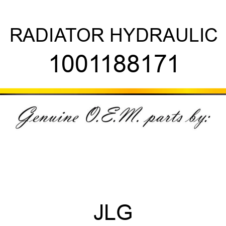RADIATOR HYDRAULIC 1001188171