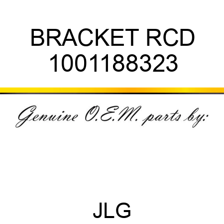 BRACKET RCD 1001188323