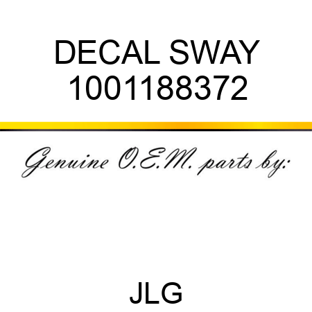 DECAL SWAY 1001188372