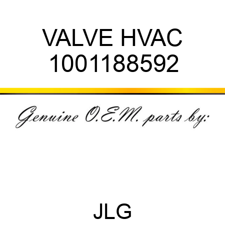 VALVE HVAC 1001188592