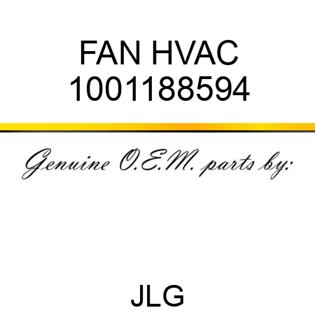 FAN HVAC 1001188594