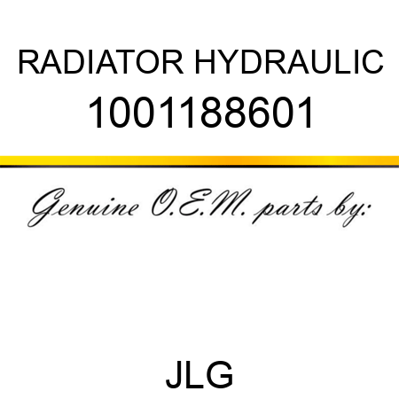 RADIATOR HYDRAULIC 1001188601