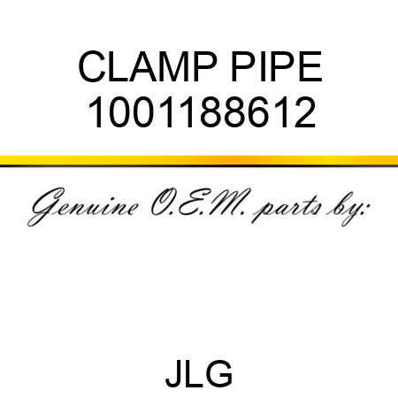 CLAMP PIPE 1001188612