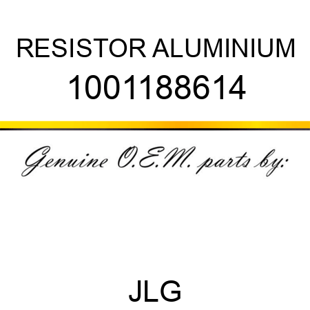 RESISTOR ALUMINIUM 1001188614