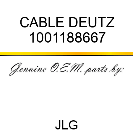 CABLE DEUTZ 1001188667