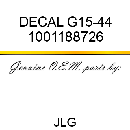 DECAL G15-44 1001188726